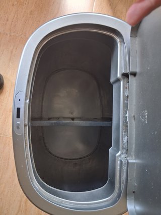 Papelera inteligente gris/plata