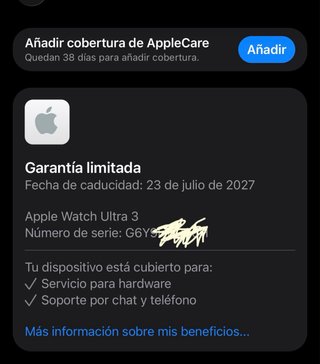 Apple Watch Ultra 3 49mm Titanio Negro Nuevo