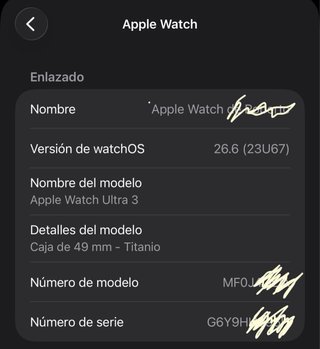Apple Watch Ultra 3 49mm Titanio Negro Nuevo