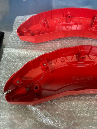Cubiertas Pinzas Freno Tesla Rojas