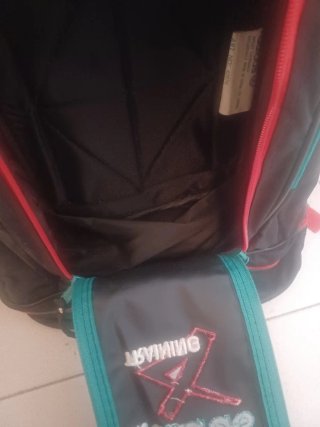 Mochila Adidas Training Negra y Naranja