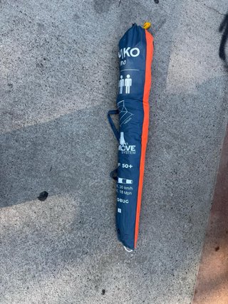 Sombrilla Decathlon Azul/Naranja