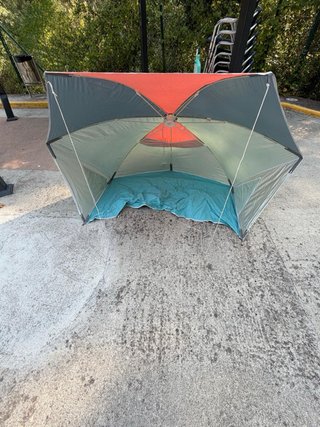 Sombrilla Decathlon Azul/Naranja