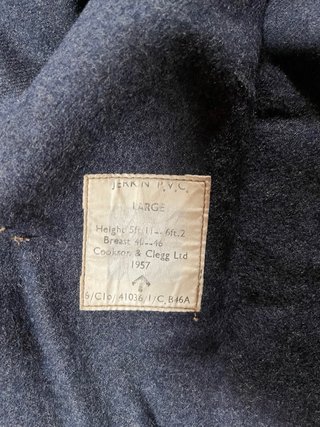Chaleco militar británico cuero WWII