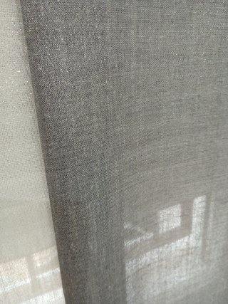 Cortinas Habitación Matrimonio Gris y Blanc brillo