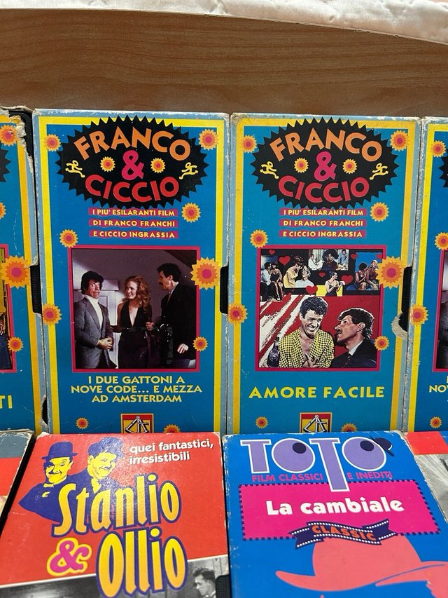 Lotto VHS Franco & Ciccio, Totò, Eduardo DeFilippo