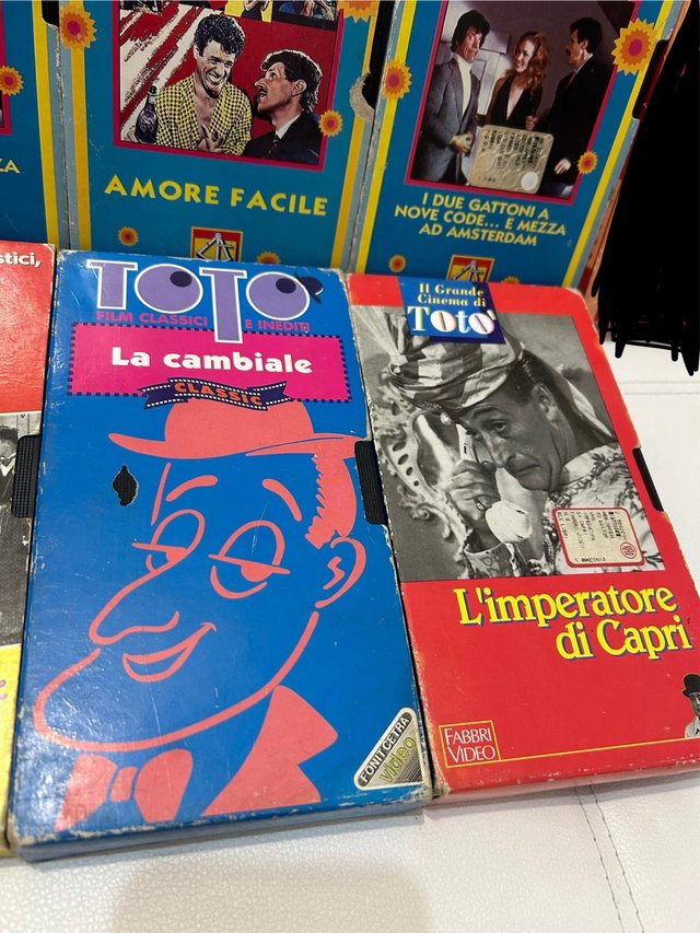 Lotto VHS Franco & Ciccio, Totò, Eduardo DeFilippo