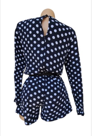 Mono corto lunares negro y blanco Talla XL
