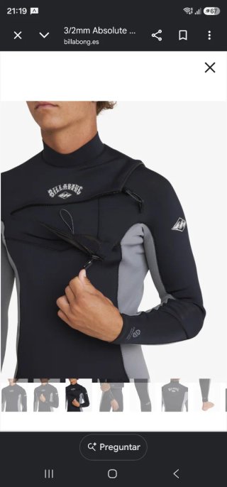 Traje de surf Billabong Absolute natural 3/2 LS