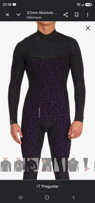 Traje de surf Billabong Absolute natural 3/2 LS
