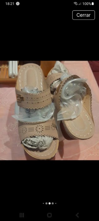 Sandalias Beige Talla 40 Sin Estrenar