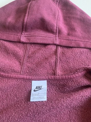 Sudadera Nike Burdeos Cremallera Nueva