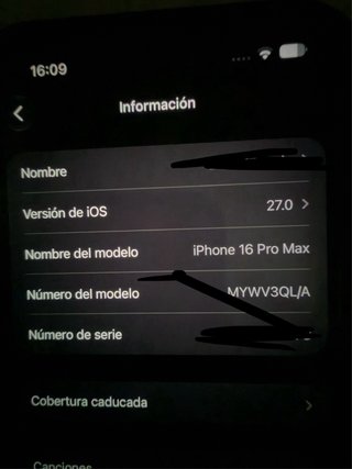 iPhone 16 Pro Max 256GB Negro