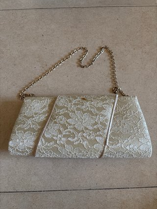 Zapatos y bolso Vertize Gala beige/dorado talla 39