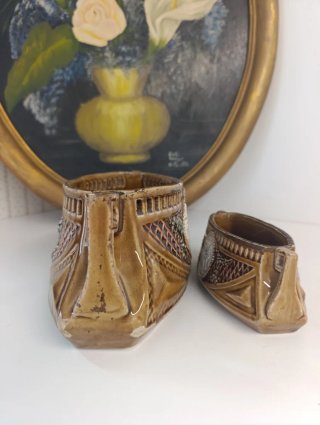 Antiguas jardineras de cerámica