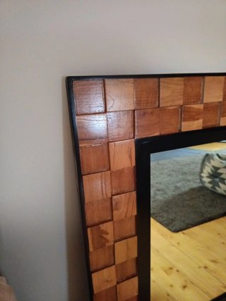 Espejo decorativo madera y cristal