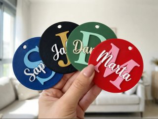 Etiquetador de nombres personalizado 3D
