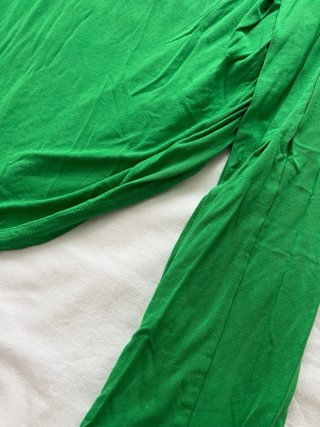 Conjunto verde falda y top con cuerda