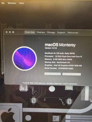 MacBook Air 13” 2015 i5 8GB 128GB