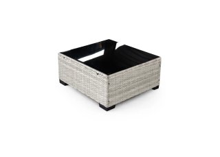 Sofá Rinconera Ratán PE + Baúl + Mesa