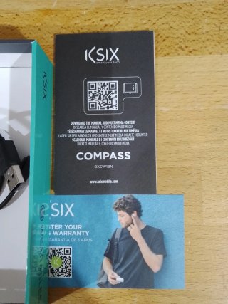 Smartwatch Ksix Compass Negro/Gris