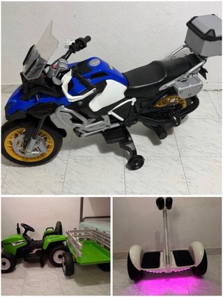 Moto BMW, Tractor y Patinete Eléctrico