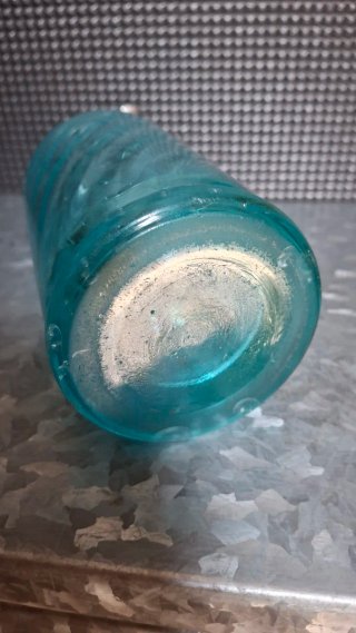 Sifón PEQUEÑO antiguo azul