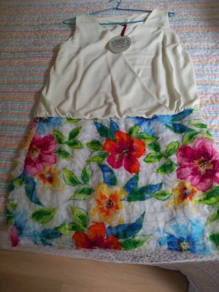 Vestido fiesta estampado floral