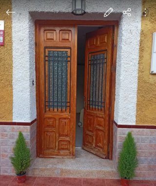 Puerta doble madera pino