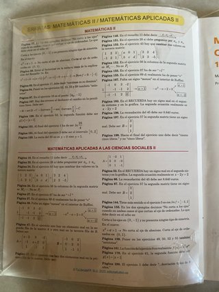 Matematicas aplicadas a las ciencias sociales I