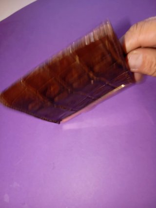 Monedero vintage piel cocodrilo