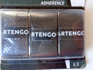 Set 3 Overgrip Artengo Nero Coprimanico Tennis