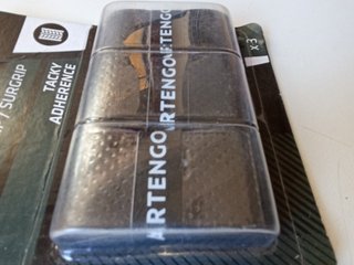 Set 3 Overgrip Artengo Nero Coprimanico Tennis