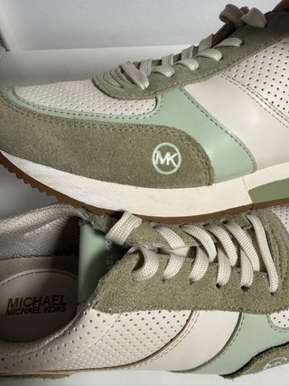 Zapatillas Michael Kors Talla 37 Verde y Blanco