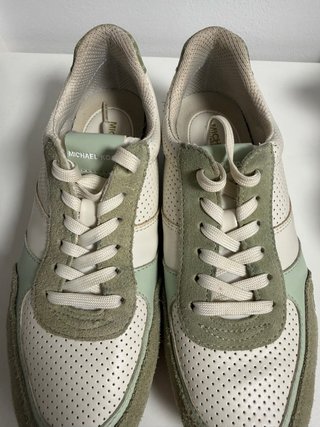 Zapatillas Michael Kors Talla 37 Verde y Blanco
