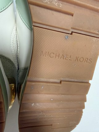 Zapatillas Michael Kors Talla 37 Verde y Blanco