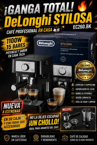 Cafetera DeLonghi Stilosa EC260.BK