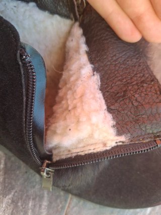 Botas negras con pelo talla 40