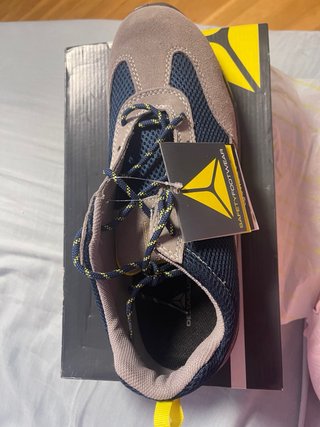 Zapatillas Deltaplus Seguridad Negro/Amarillo