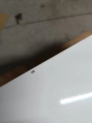 Mueble baño pequeño colgante blanco lacado