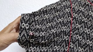 Blusa Zara Gasa Algodón Estampada Talla M/L