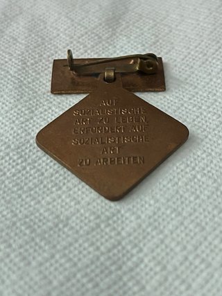 Medalla Activista Trabajo Socialista DDR