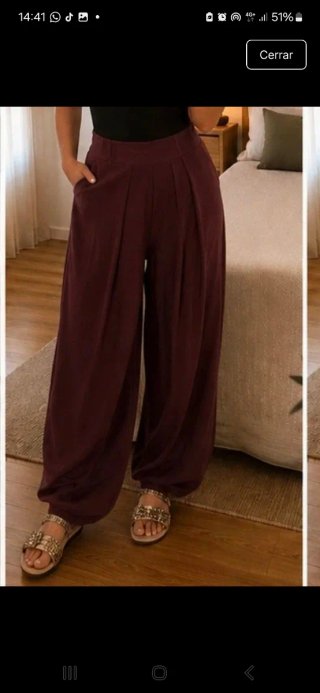 Pantalón viral bombacho con pinzas