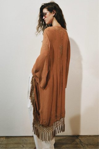 Kaftán bordado Zara Talla M