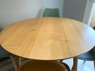 Mesa redonda madera 100cm