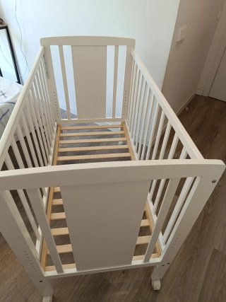 Cuna bebé blanca 120x60