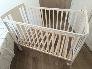 Cuna bebé blanca 120x60