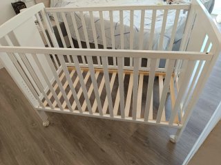 Cuna bebé blanca 120x60
