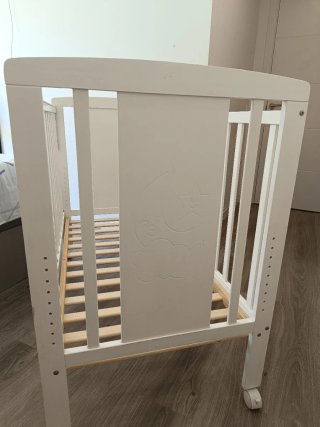 Cuna bebé blanca 120x60