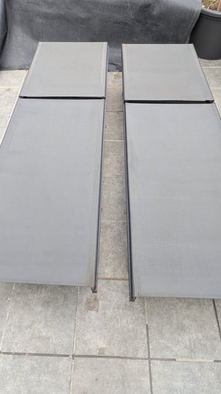 Pack 2 Tumbonas Reclinables Exterior Gris